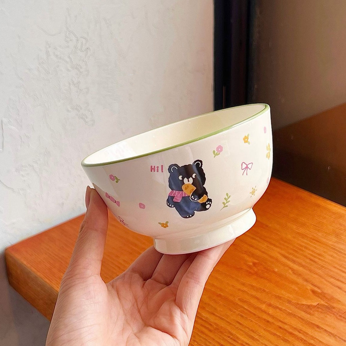 Cute Animal Party Ceramic Cereal Bowl - 5 Designs, 350ML