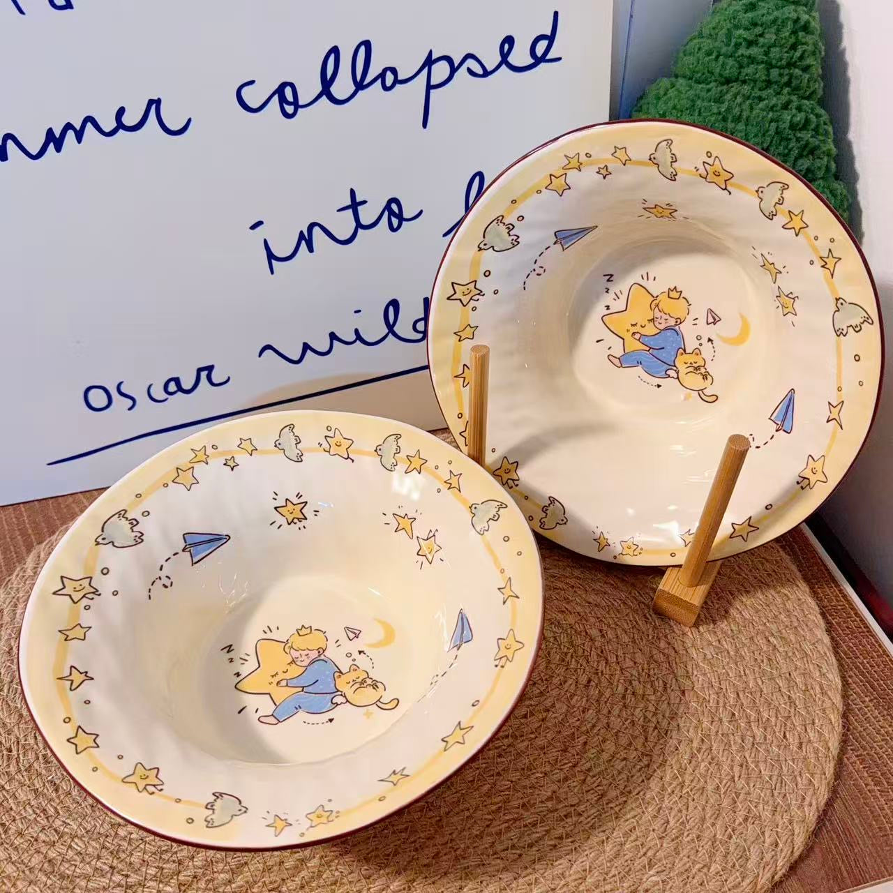 Star Prince Ceramic Soup Plate, 8-Inch