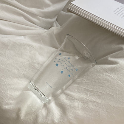Ocean Shell Glass Cup – 330ML Capacity