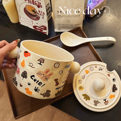 Moon Dog Extra-Large Ceramic Bowl | 1750ML Capacity