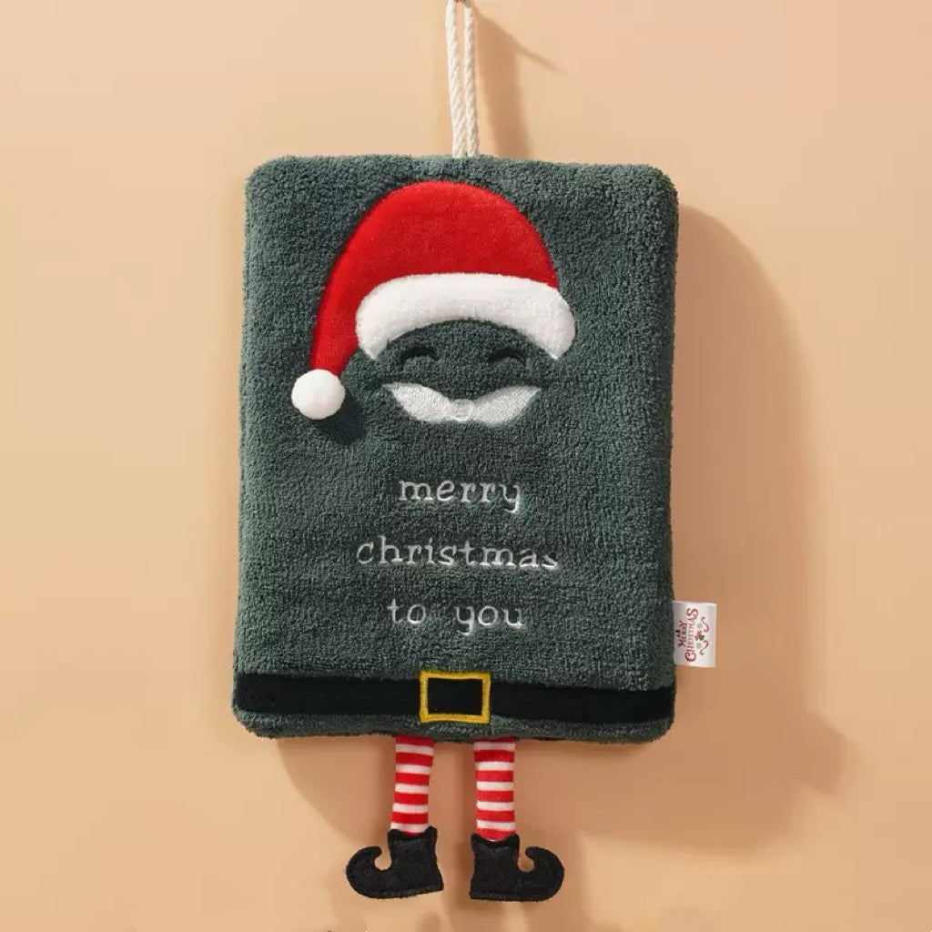 Christmas Square Hand Towel with Legs - 4 Colors | Christmas Gift