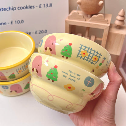 Puppy Home Ceramic Cereal Bowls – 250ML