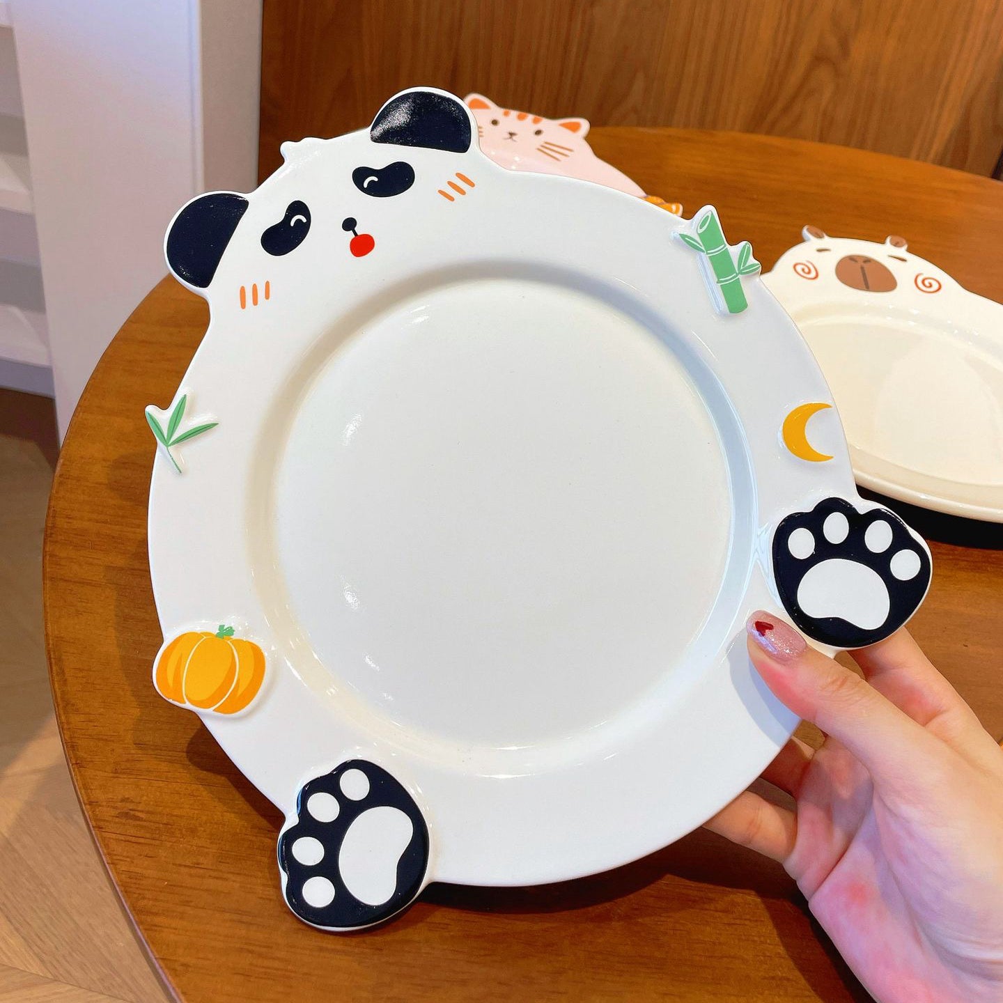 Animal Series Ceramic Dessert Plates – 3 Adorable Designs | Perfect for Gifting