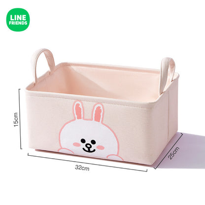 Line Friends Cute Storage Basket – Brown & Cony | Compact & Sturdy Organizer