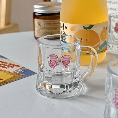 Cute Bow Tie Bear Shot Glasses - Set of 2, 50ML Capacity