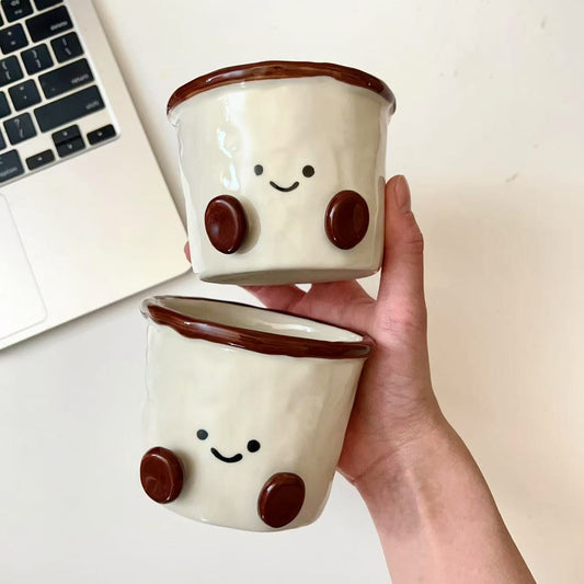 Cocoa Bean Ceramic Coffee Mug - 280ML