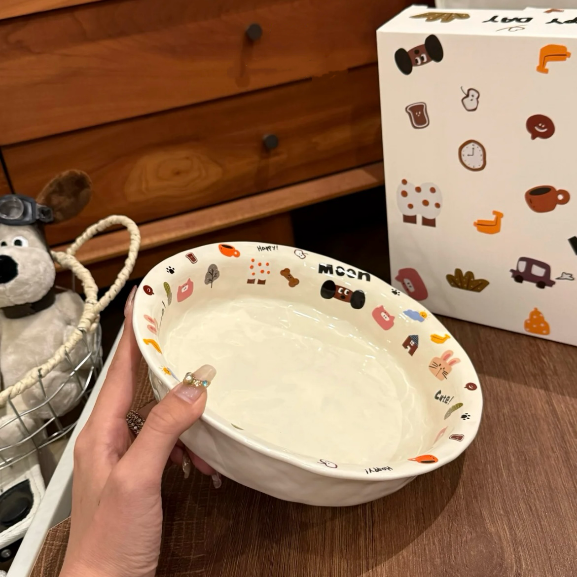 Moon Dog Ceramic Dinnerware Set - Seven Unique Styles | Adorable Design, Perfect for Gifting