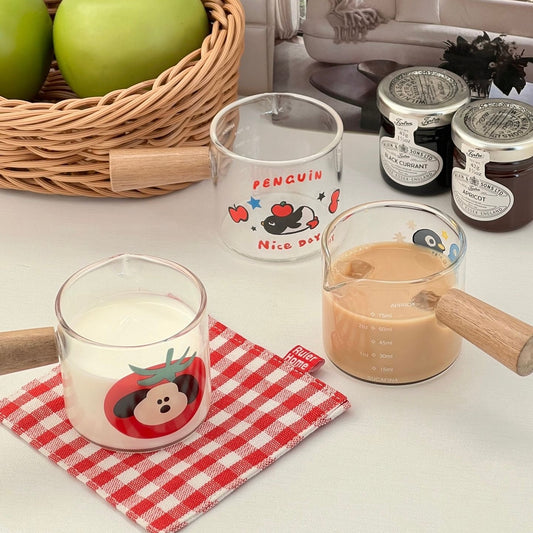 Penguin Glass Measuring Cup with Handle – 100ML