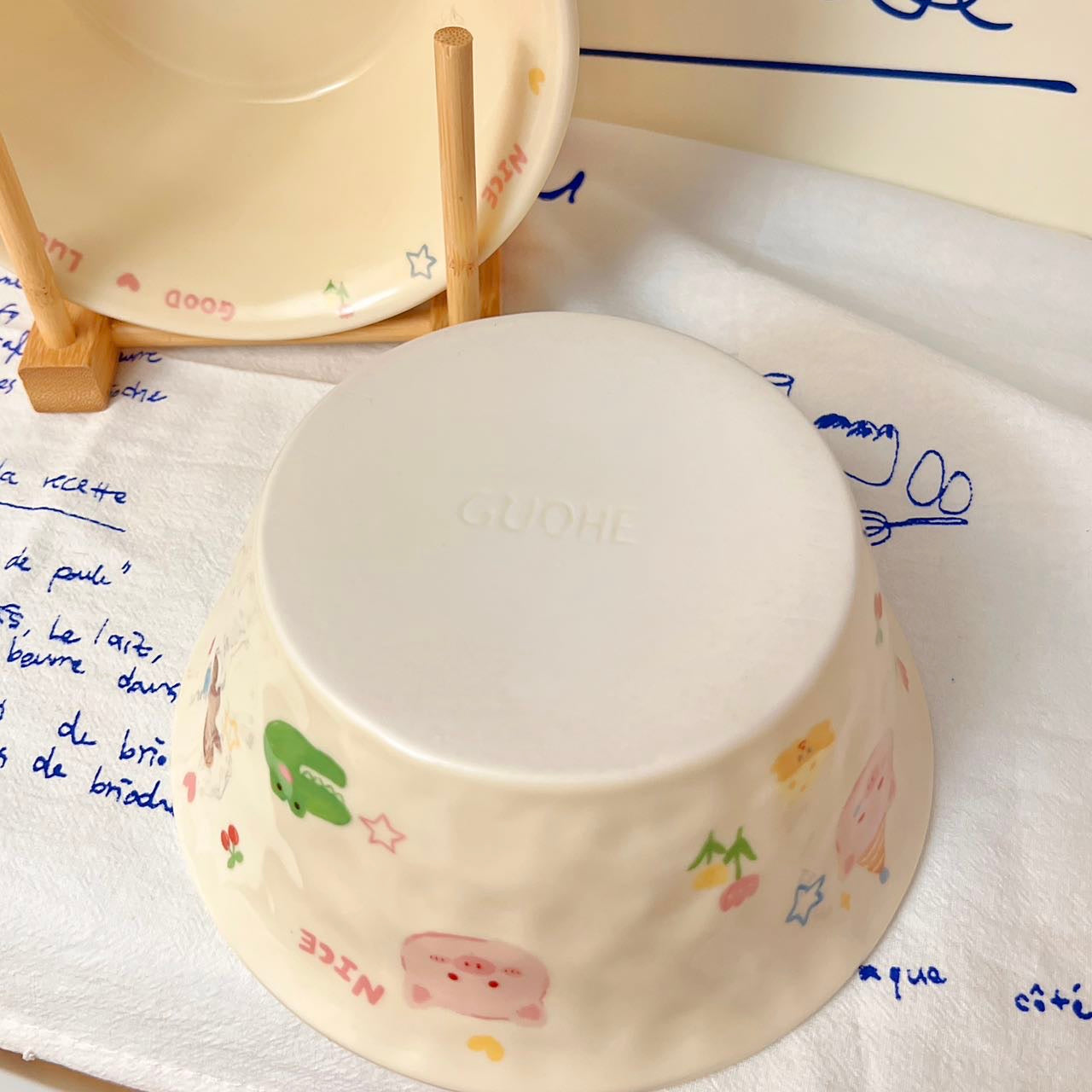 Lucky Piggy Ceramic Yogurt Bowl – 900ML Capacity