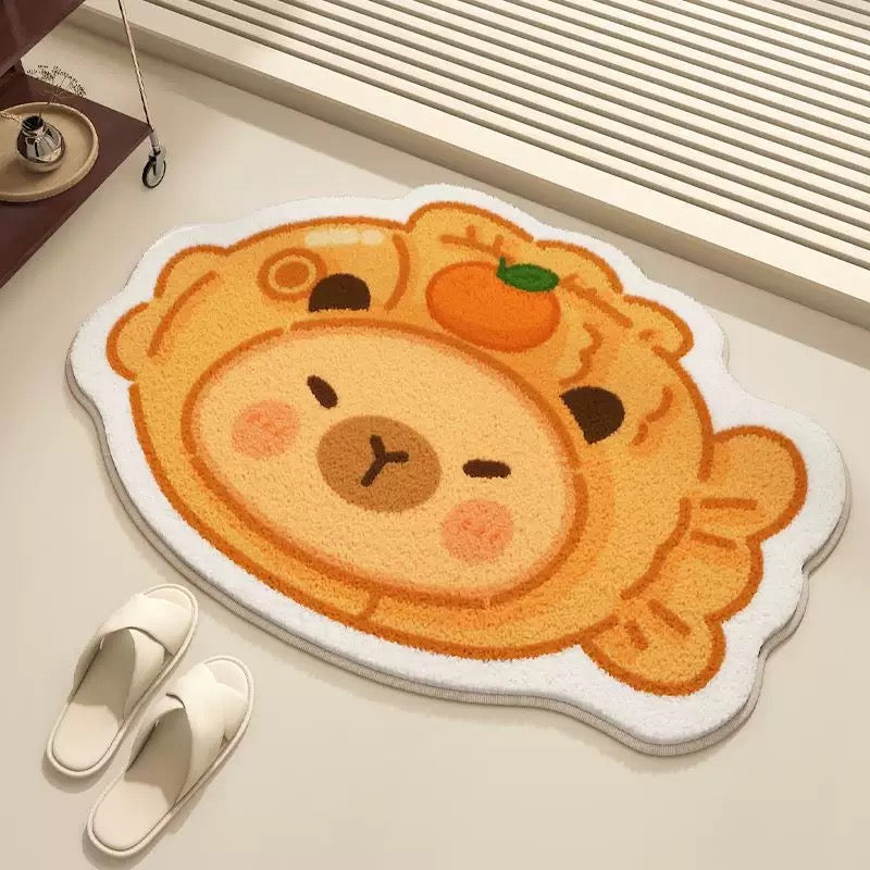 Taiyaki Plush Bathroom Rug - Size 50x80cm