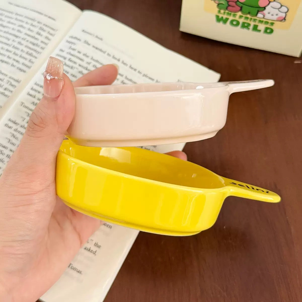 Brown Bear Family Ceramic Sauce Dish