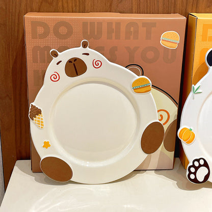 Animal Series Ceramic Dessert Plates – 3 Adorable Designs | Perfect for Gifting