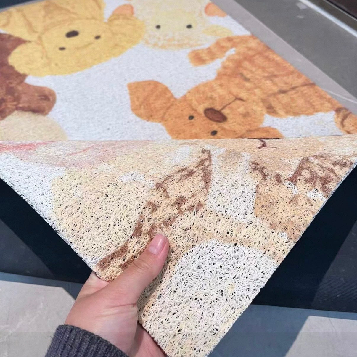 Kawaii Puppy PVC Loop Entryway Mat – 60x90cm