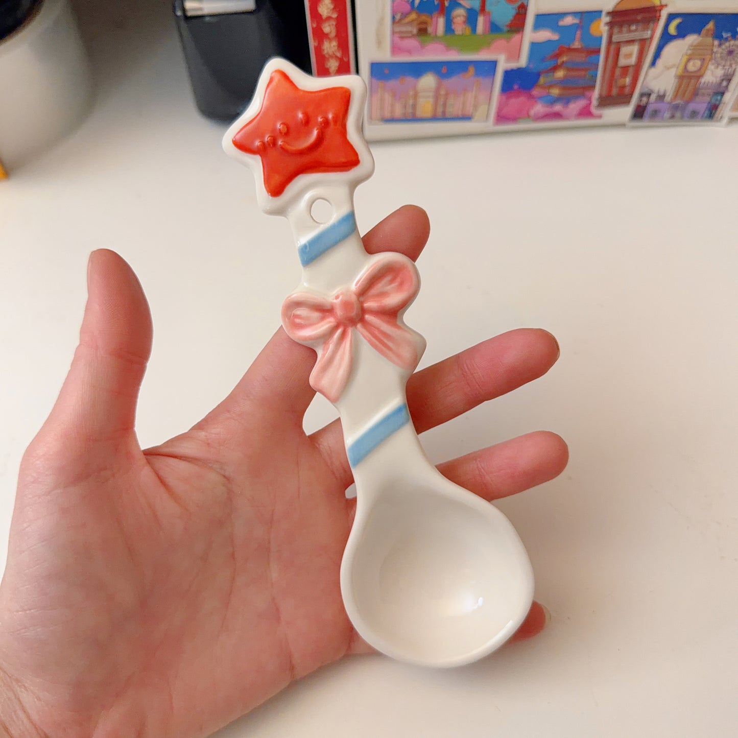 Colorful Handcrafted Ceramic Spoons
