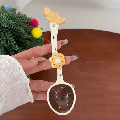 Kawaii Dessert Ceramic Spoon - 6 Styles