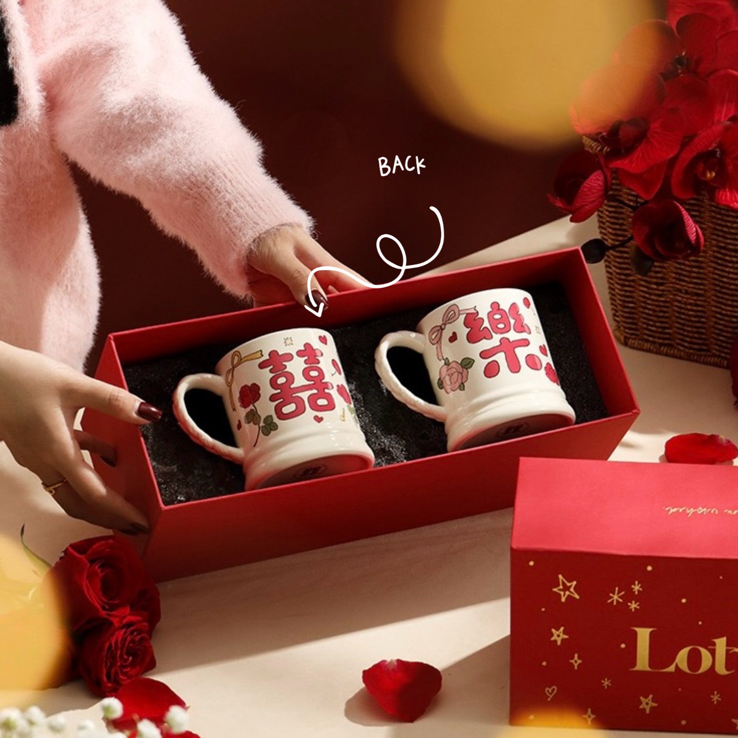 Wedding Day Ceramic Mug Gift Set - Set of 2 | 340ML