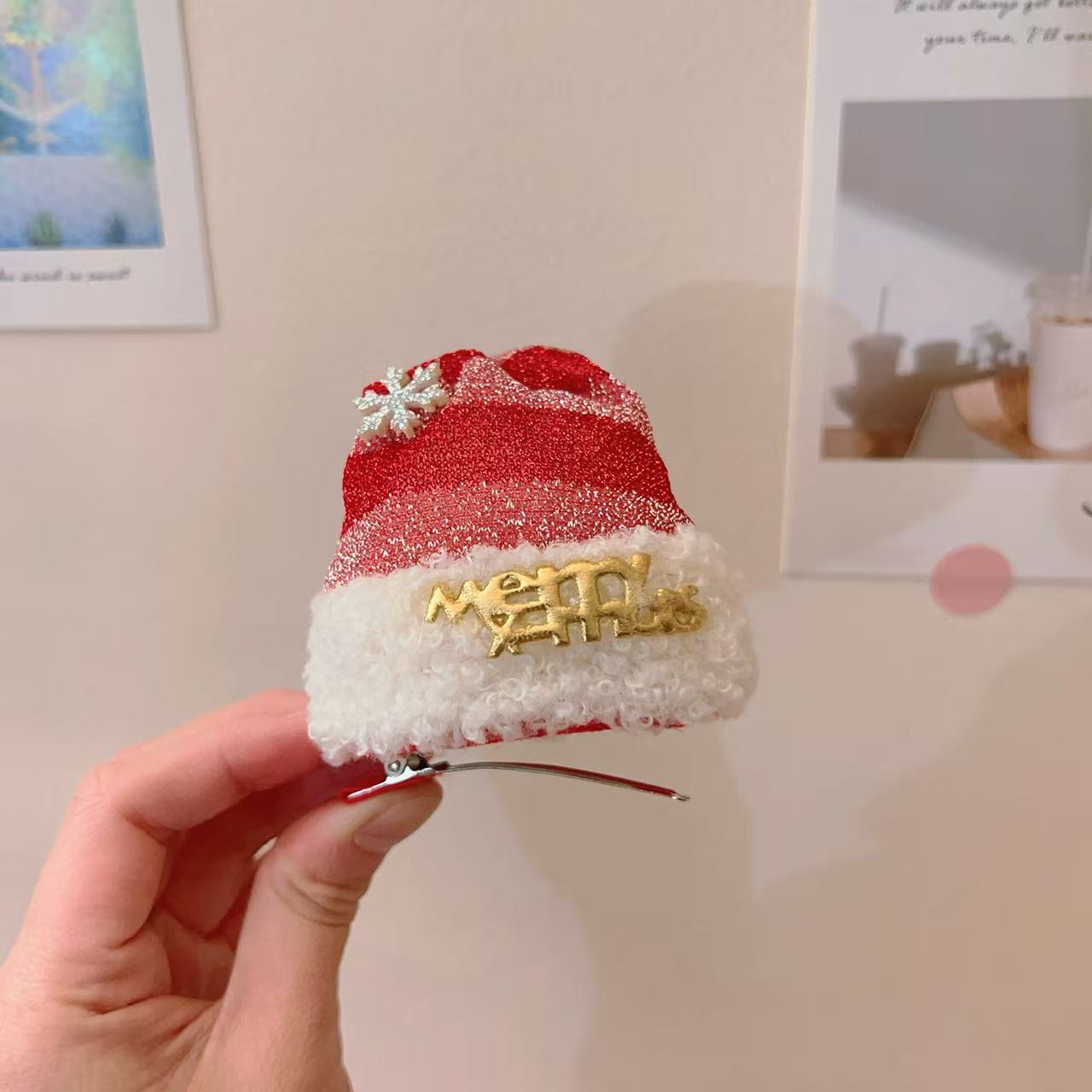 Christmas Santa Hat Hair Clip