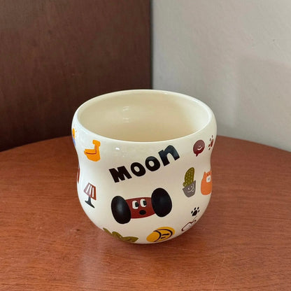 Moon Dog Ceramic Mug - 330ML with Gift Box