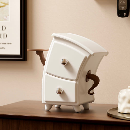 Cute Hands-on-Hips Storage Drawer Organizer - 2 Drawers