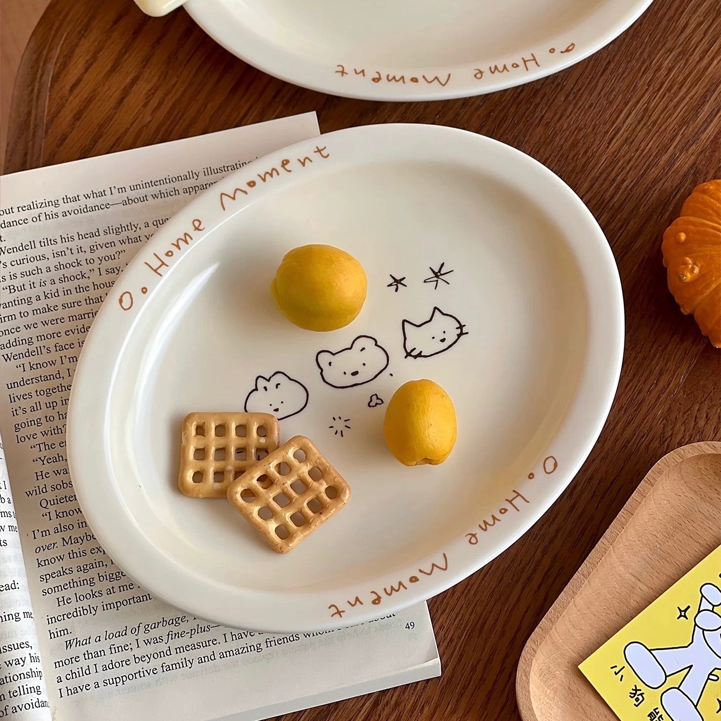 Little Cats Mini Ceramic Dessert Plate, 7.8-Inch