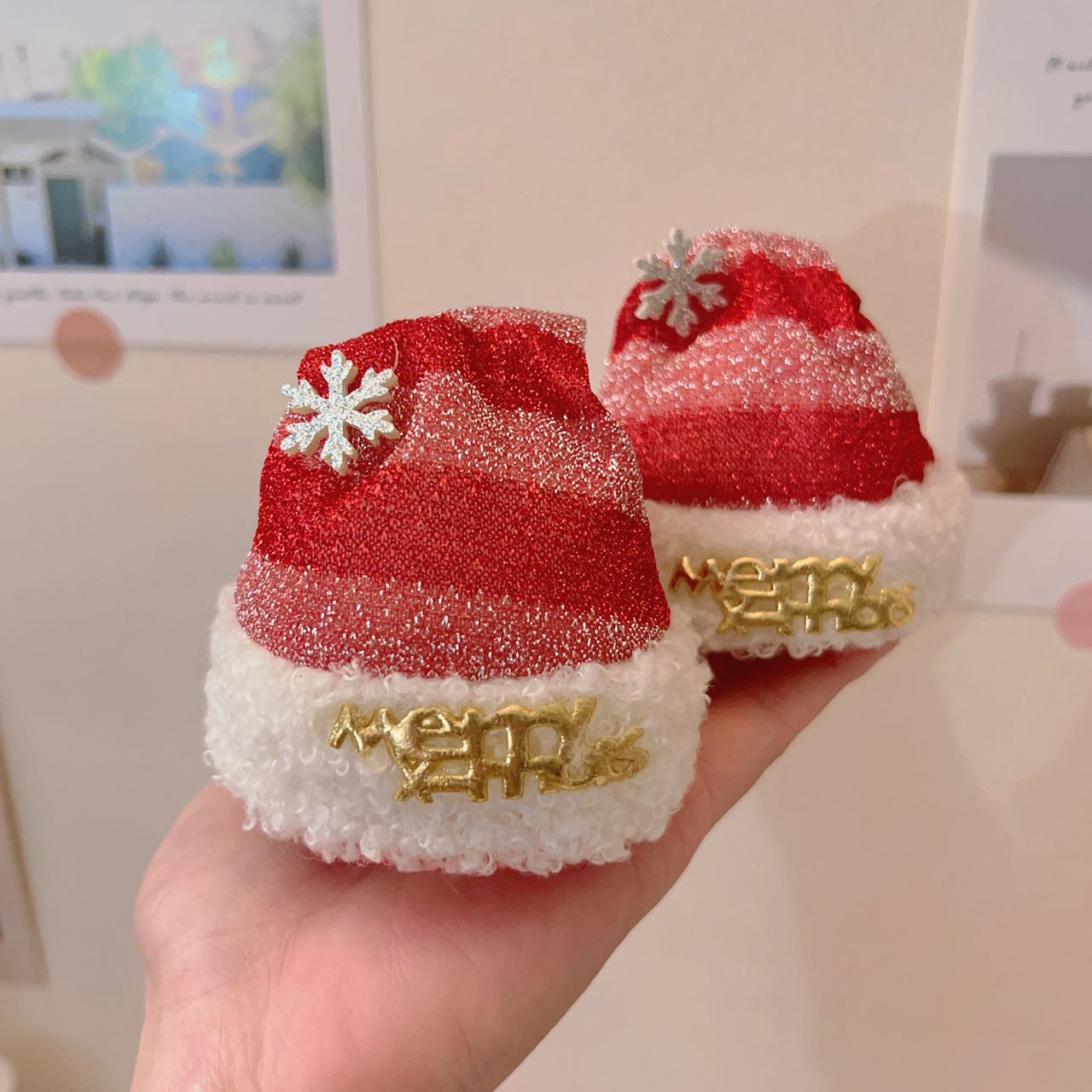 Christmas Santa Hat Hair Clip