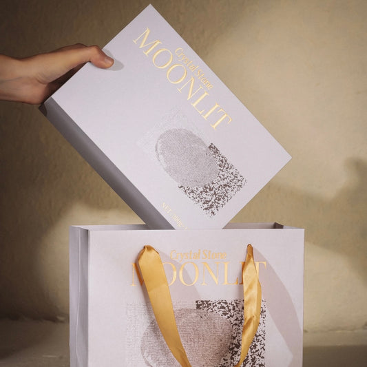 Moon Rock Aroma Gift Set with Natural Crystal Stones