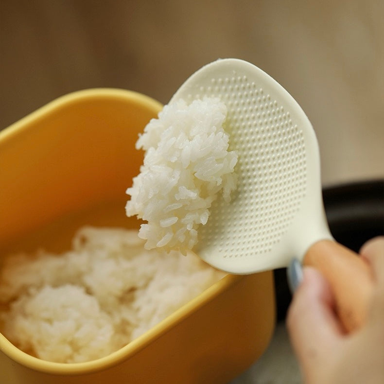 Silicone Rice Scoop with Wood Handle