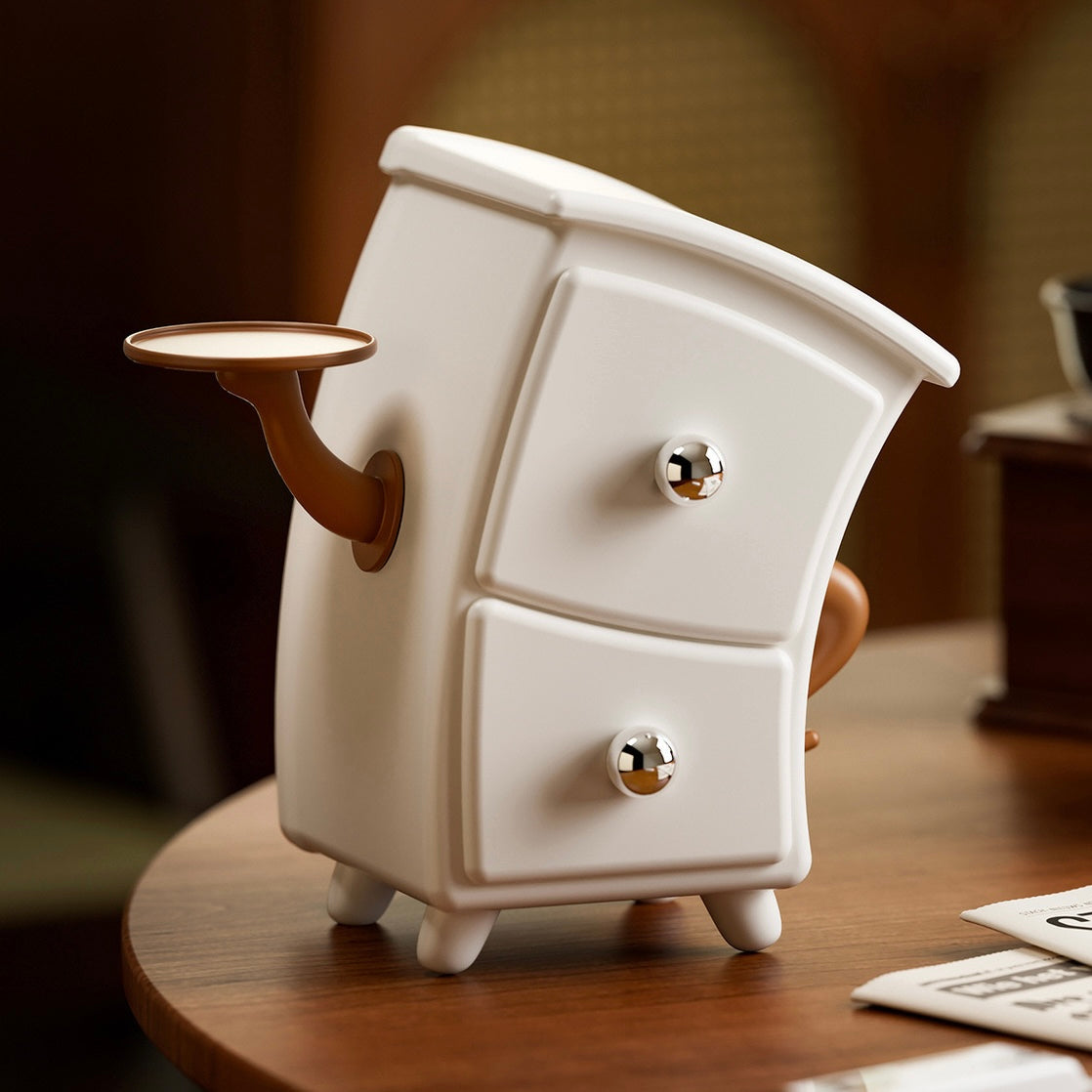 Cute Hands-on-Hips Storage Drawer Organizer - 2 Drawers