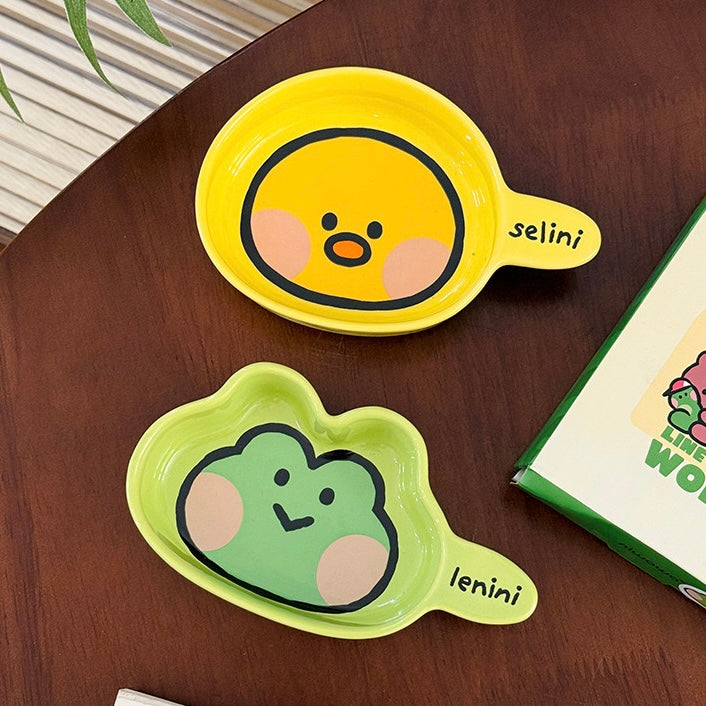 Brown Bear Family Ceramic Sauce Dish