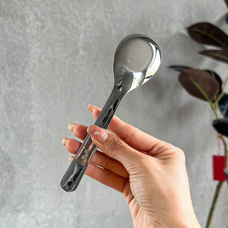 Rock-Texture Stainless Steel Flat Spoon