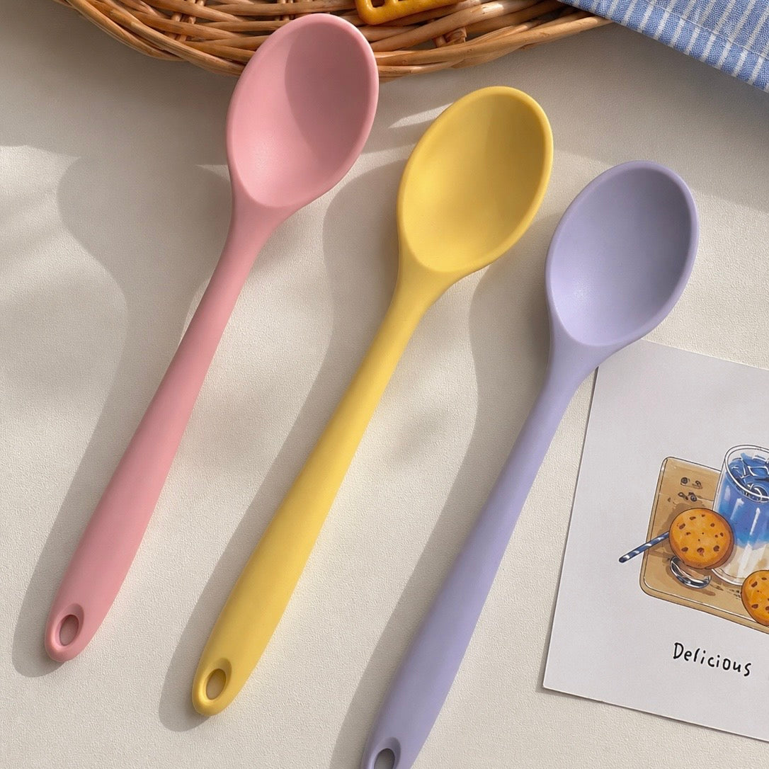 Morandi Color Food-Grade Silicone Spoon