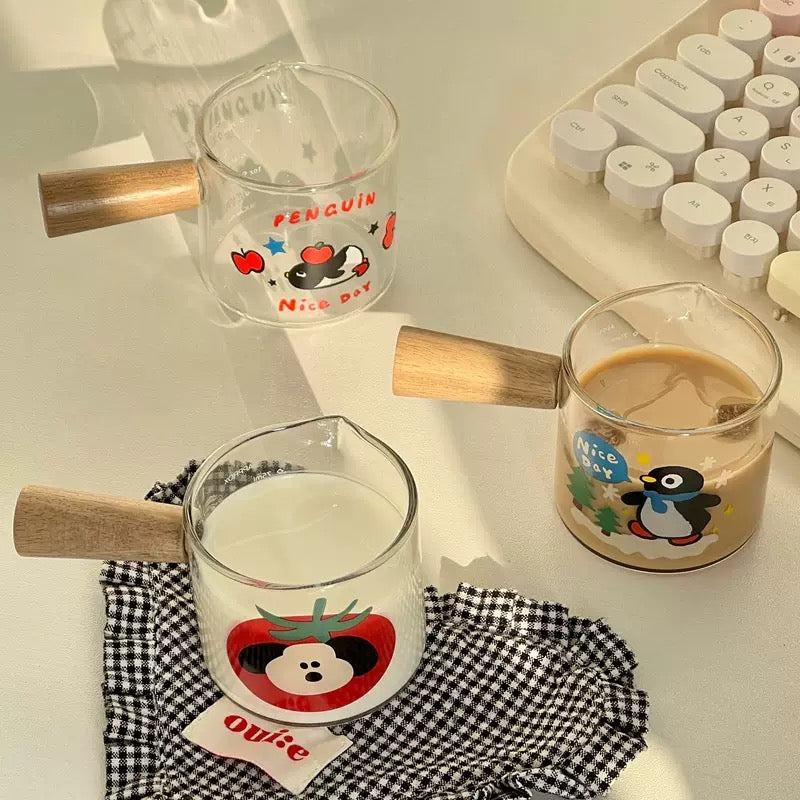 Penguin Glass Measuring Cup with Handle – 100ML