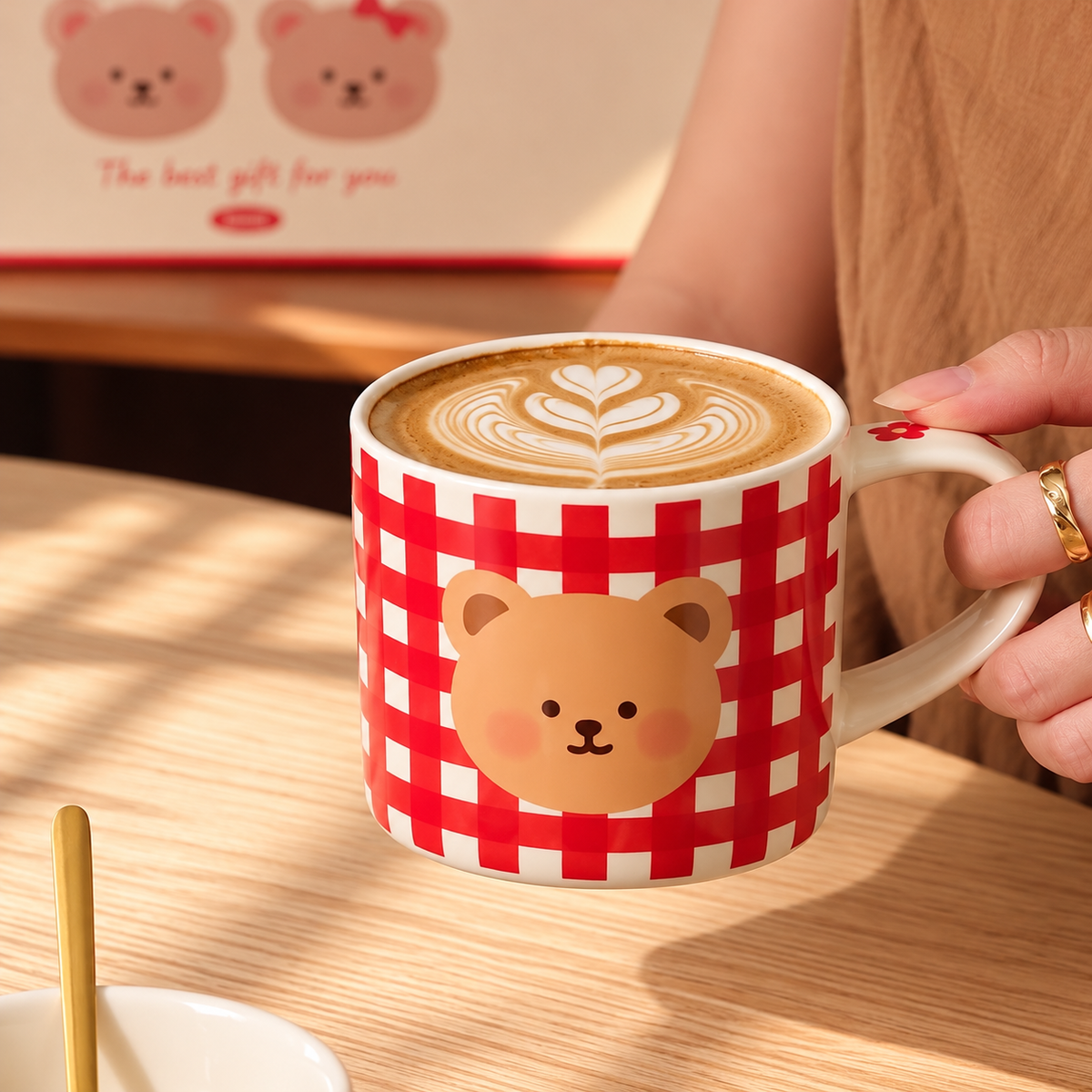 Sweetheart Bear Ceramic Mug Gift Set – 400ML, Set of 2