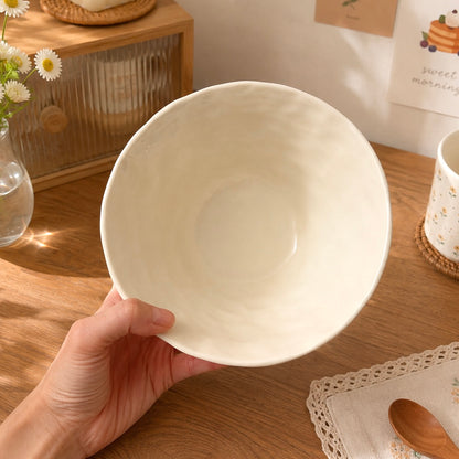 Embossed Doodle Cat Ceramic Ramen Bowl – 1100ML
