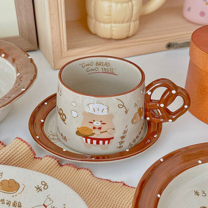 Adorable Fragrant Bread Bear Series Dinnerware Set - Perfect Gift Idea with Versatile Designs