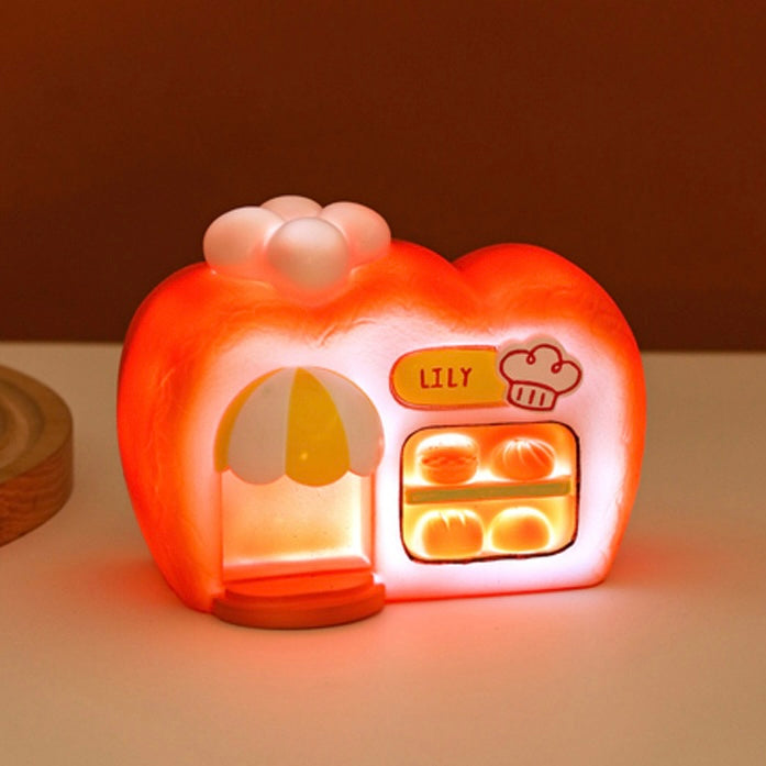 Cute Bakery House Bluetooth Speaker Night Light | USB Charging