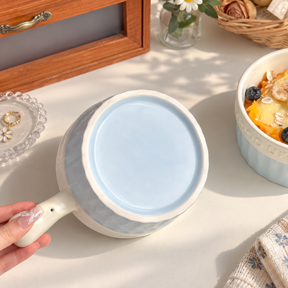 Good Life Morandi Ceramic Baking Bowl with Handle – 600ML