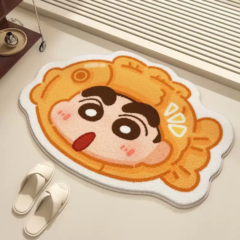 Taiyaki Plush Bathroom Rug - Size 50x80cm