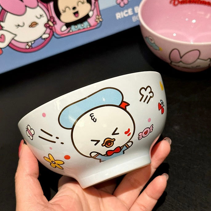 Cute Mickey Ceramic Bowl Gift Set - Set of 4