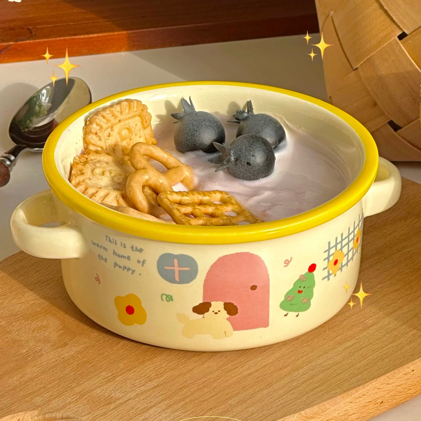 Puppy Home Ceramic Cereal Bowls – 250ML