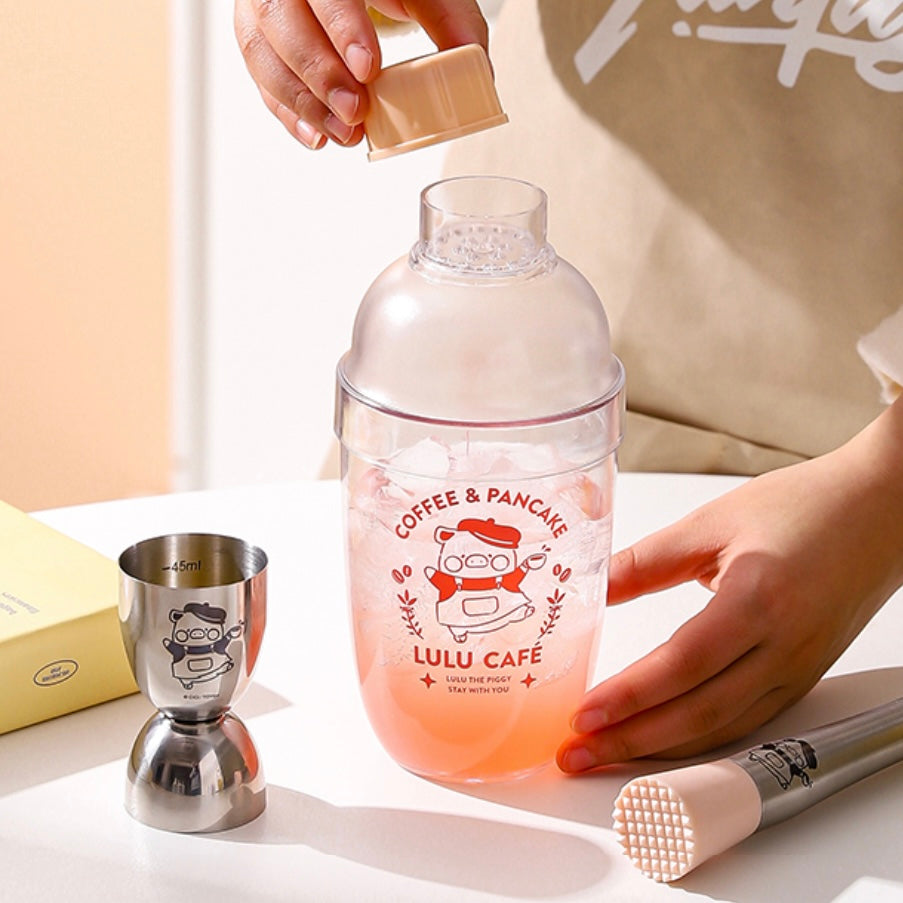 Lulu Piggy Bubble Tea DIY Shaker Set – Set of 4