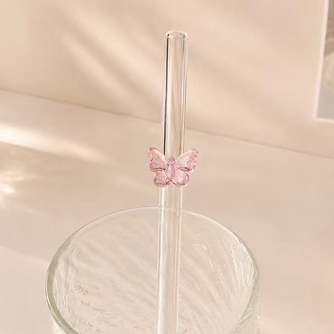 Reusable Decorative Glass Straw - 4 Styles