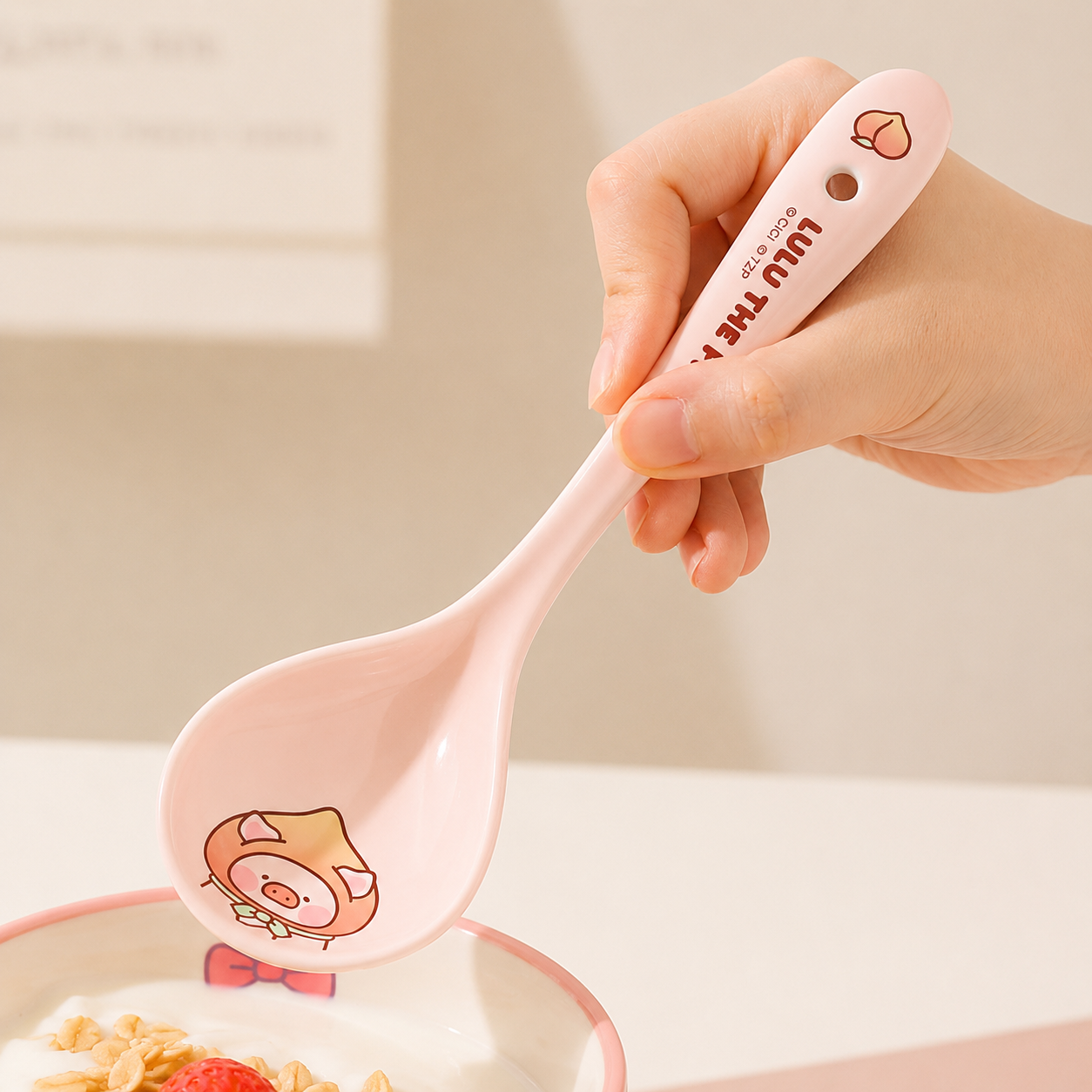 Lulu the Piggy Ceramic Soup Spoon – Official Licensed