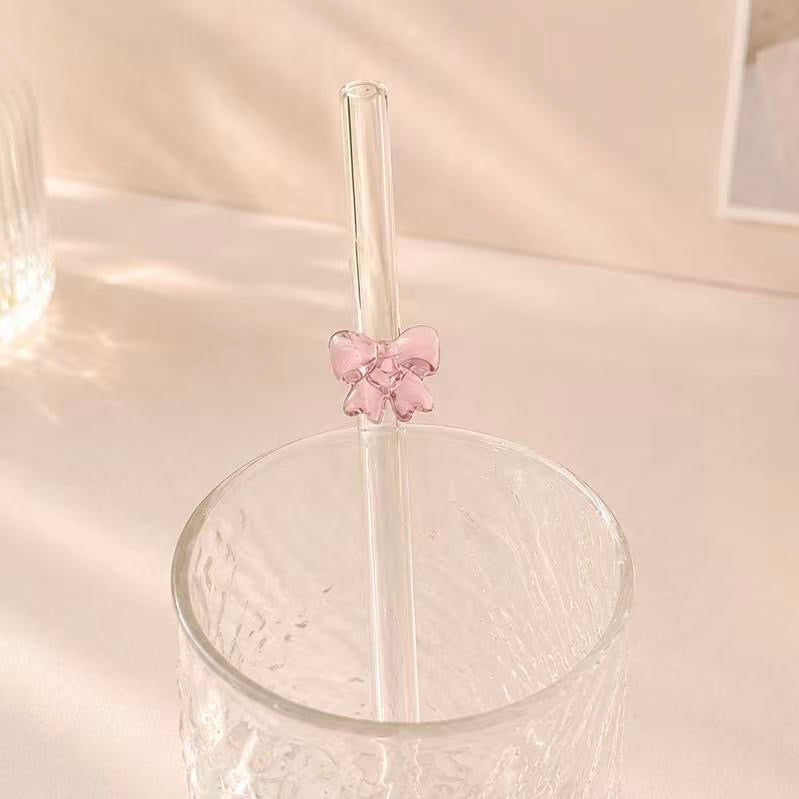 Reusable Decorative Glass Straw - 4 Styles