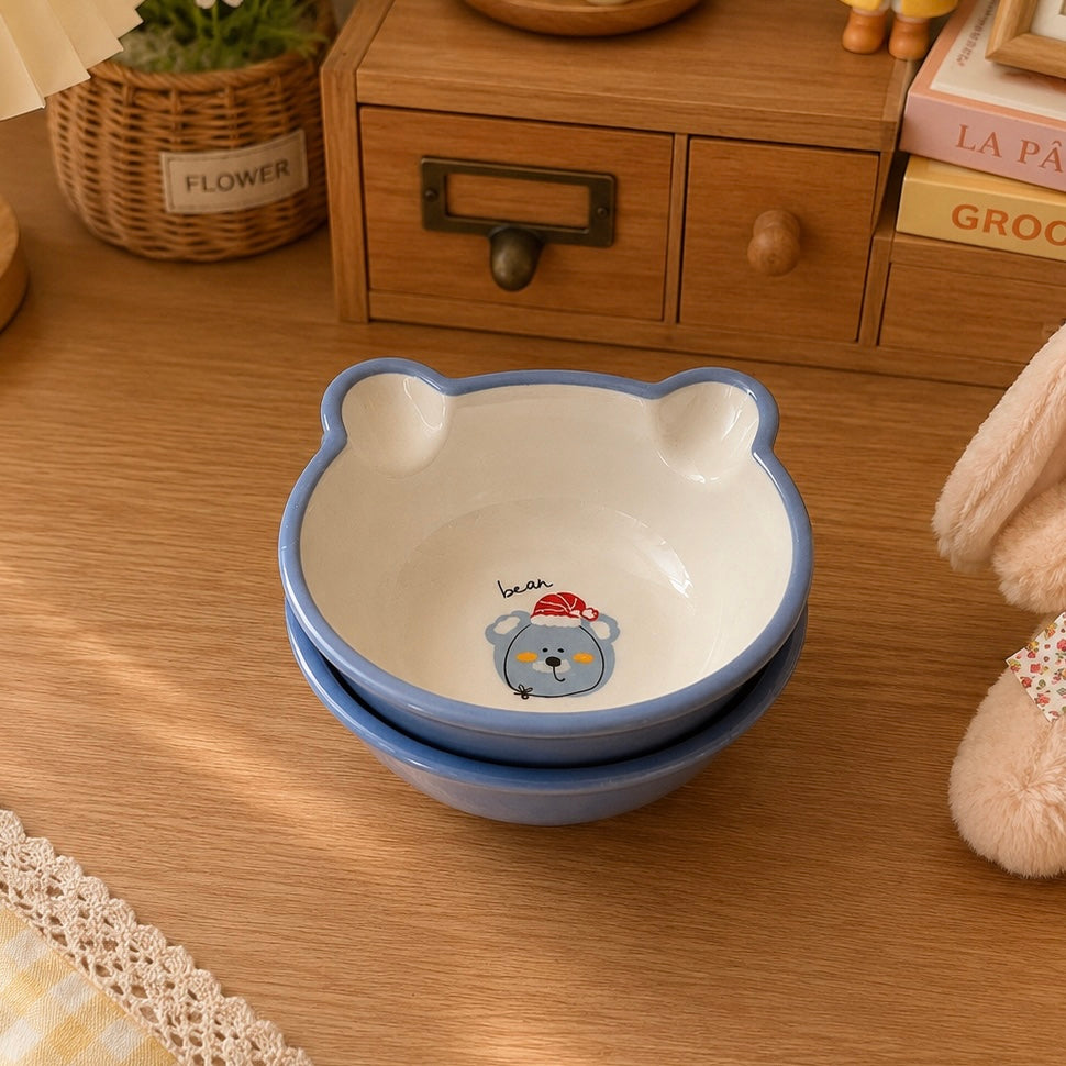 Bear-Shaped Cute Ceramic Bowl – 200ML