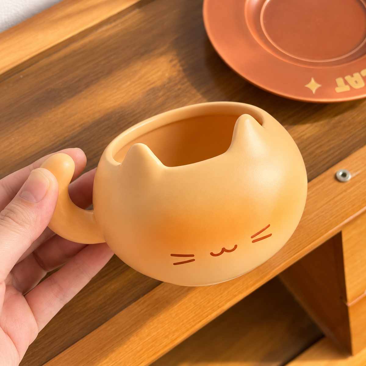 Bread Kitten Ceramic Coffee Cup & Saucer – 220ML