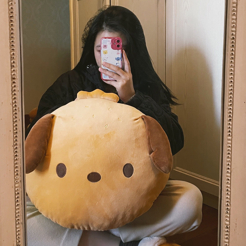 Burger Dog Kawaii Plush Pillow – 2 Sizes