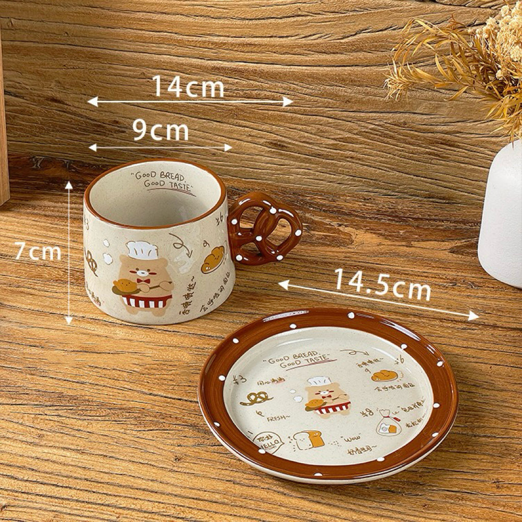 Adorable Fragrant Bread Bear Series Dinnerware Set - Perfect Gift Idea with Versatile Designs