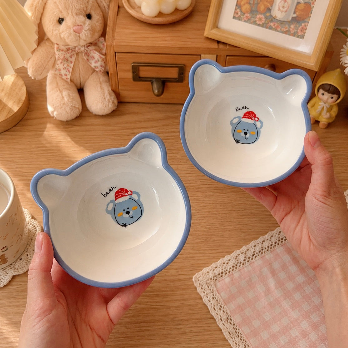 Bear-Shaped Cute Ceramic Bowl – 200ML