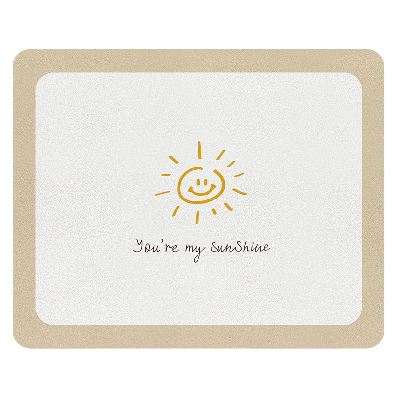 ‘You’re My Sunshine‘ Absorbent Kitchen Drying Mat - Multi-Purpose Countertop Protector, 40x50cm